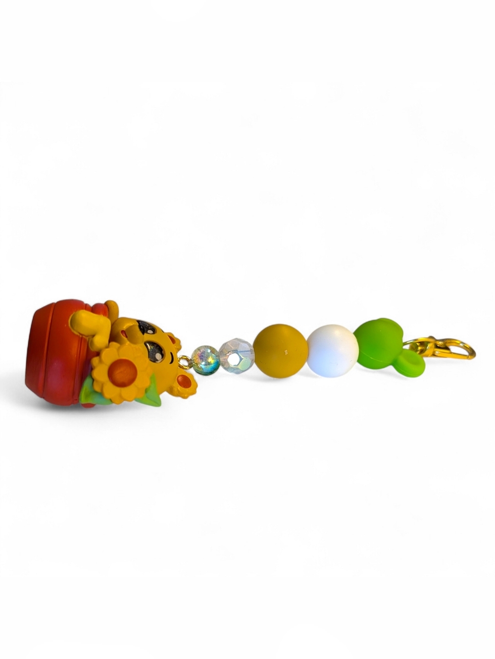 Handmade Pooh Bear Bag Charm/ Keychain - Picture 3 of 3